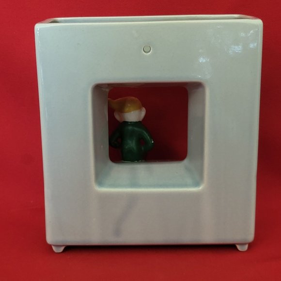 VTG 3D Pixie Elf Wall Pocket Planter Vase Open Square - Picture 3 of 13